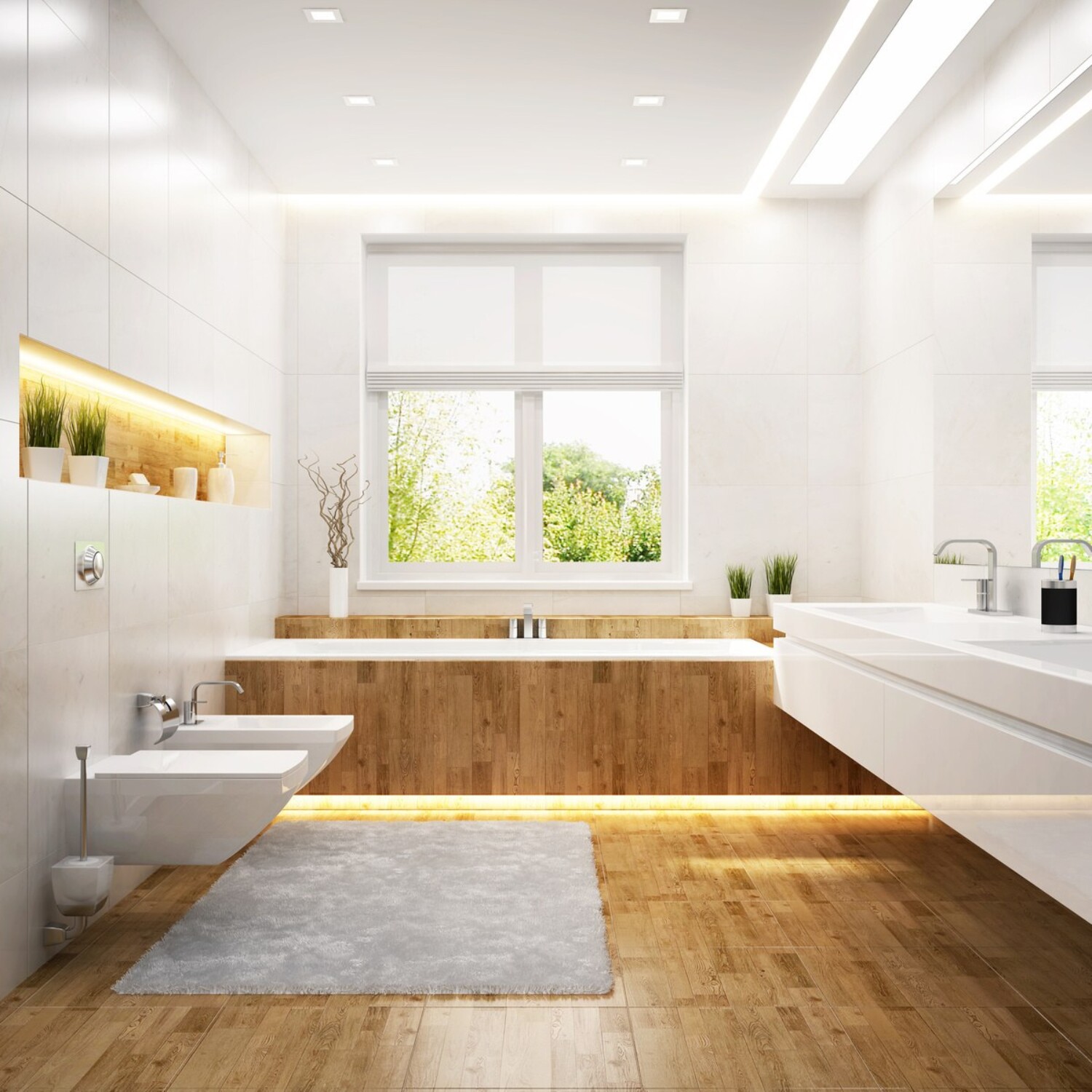 Modern white Bathroom